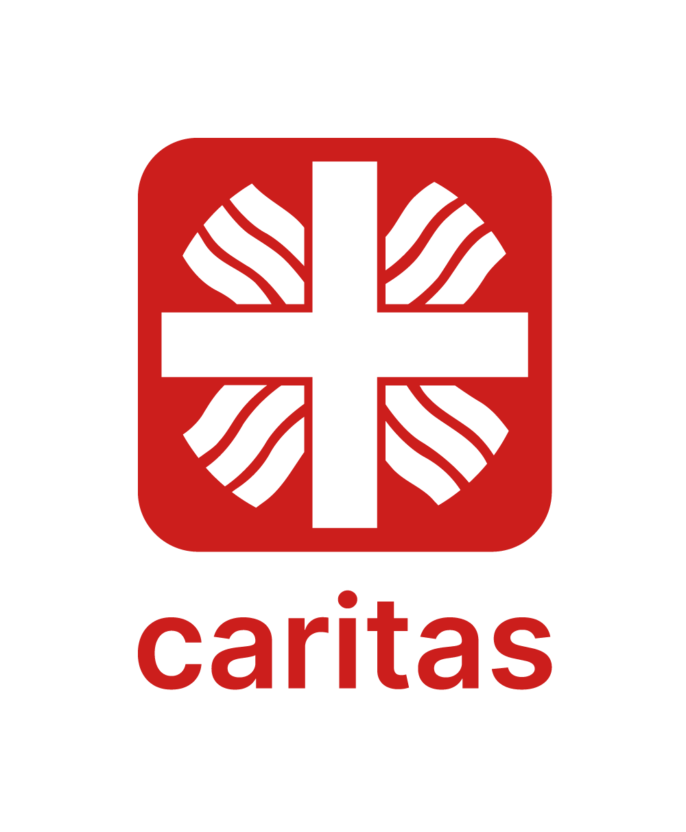Kompaktes Caritas-Flammenkreuz